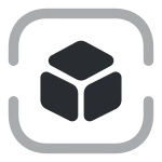 3d Cube Scan SVG Icon